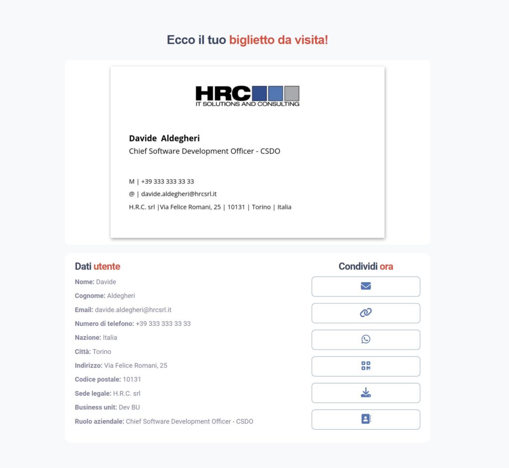 Digital Business Cards
